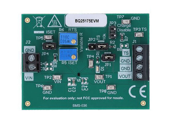 BQ25175EVM Giải pháp nhúng BQ25175 800mA Mô-đun đánh giá bộ sạc pin tuyến tính