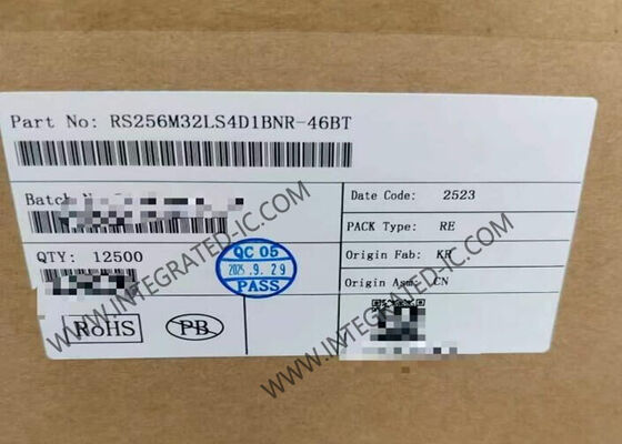 Chip IC bộ nhớ RS256M32LS4D1BNR-46BT 1Gbit LPDDR4 SDRAM với cấu hình 256Mb x 32-bit và tốc độ truyền dữ liệu 8.53 GB/s trong gói FBGA-200