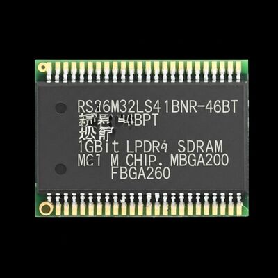 Chip IC bộ nhớ RS256M32LS4D1BNR-46BT 1Gbit LPDDR4 SDRAM với cấu hình 256Mb x 32-bit và tốc độ truyền dữ liệu 8.53 GB/s trong gói FBGA-200