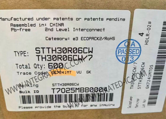 STTH30R06CW 600V 30A Điốt Chỉnh Lưu Điện Áp Cao Chuyển Mạch Siêu Nhanh Tích Hợp