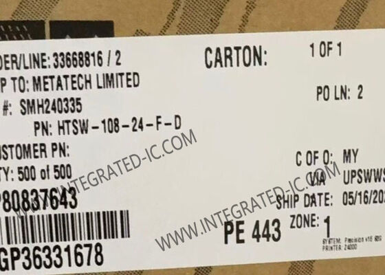 HTSW-108-24-F-D 16 vị trí Tiểu đường tiêu đề PCB nhiệt độ cao với pitch 0,100 "