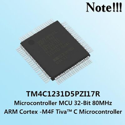 TM4C1231D5PZI7R 32 bit 80MHz ARM Cortex-M4F Tiva TM C Microcontroller với bộ nhớ chương trình 64 kB
