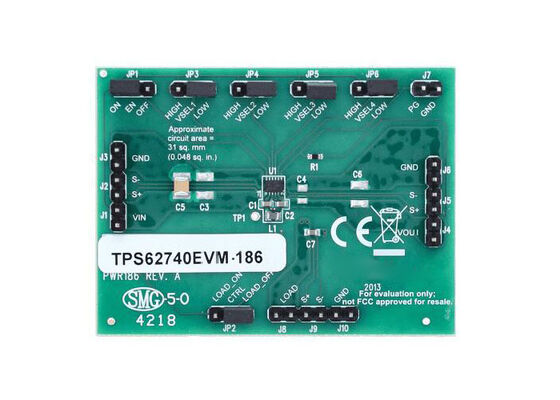 Mô-đun đánh giá giải pháp nhúng TPS62740EVM-186 cho bộ chuyển đổi bước xuống TPS62740