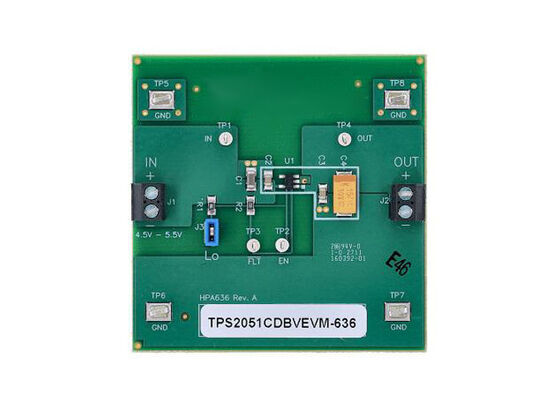 TPS2051CDBVEVM-636 Giải pháp nhúng TPS2051C Mô-đun đánh giá công tắc phân phối điện USB