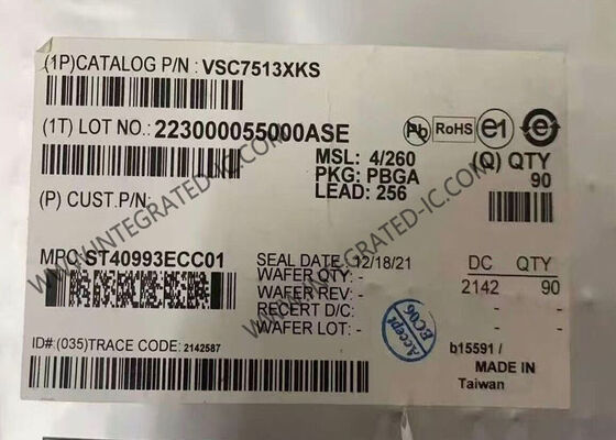 VSC7513XKS Ethernet IC 8-Port Industrial Gigabit Ethernet Switch với 4 Cu PHY