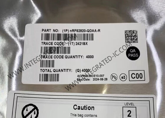 NRF52820-QDAA-R IC BT Bluetooth System-On-Chip với Công suất đầu ra 8 dBm, Hỗ trợ BT 5.3 và Phạm vi nhiệt độ mở rộng từ -40°C đến 105°C