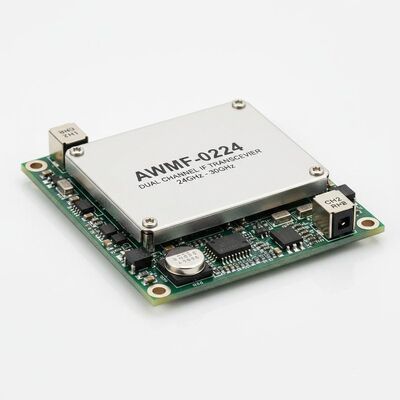 AWMF-0224 Mô-đun truyền thông không dây 24GHz đến 30GHz Máy phát IF kênh kép với tổng hợp PLL / VCO LO tích hợp
