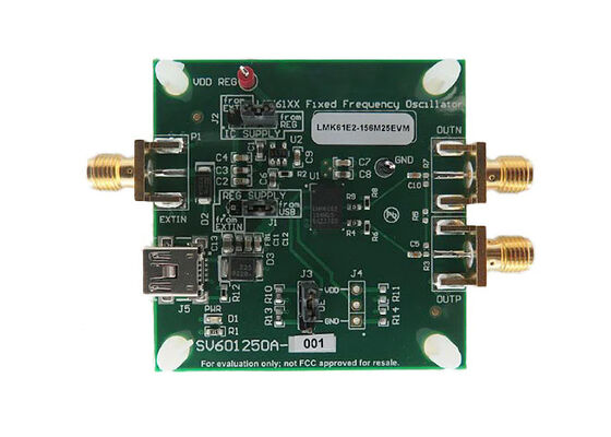 LMK61E2-156M25EVM Giải pháp nhúng 3.3V đến 5.5V Clock Oscillation Timing Evaluation Board
