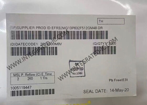 EFR32MG13P632F512GM48-D Mô-đun Truyền thông không dây Giao tiếp không dây chung Zigbee RF Transceiver với 512KB Flash trong gói 48-VFQFN