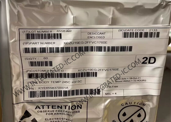 XCZU19EG-2FFVC1760E Field Programmable Gate Array FPGA với 256KB RAM 10-bit 200KSPS ADC và tốc độ dữ liệu 6,0Gb / s