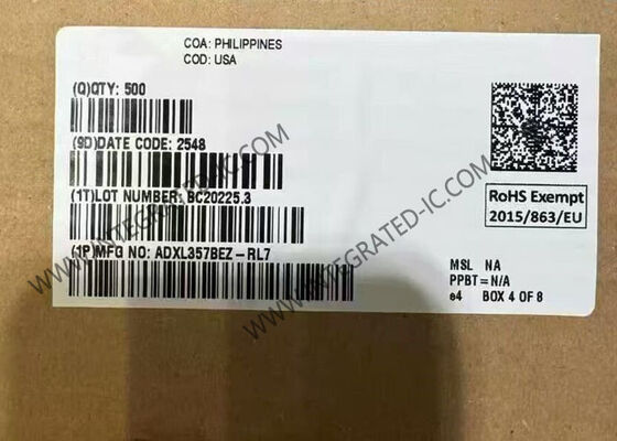 ADXL357BEZ IC cảm biến gia tốc MEMS 3 trục công suất thấp trong gói 14-CLCC