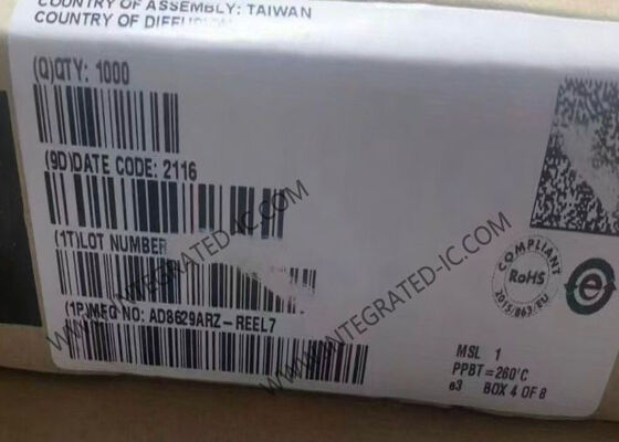 AD8629ARZ Chip mạch tích hợp Phối khuếch đại hoạt động không có chuyển động 2,5MHz với đầu vào đường sắt-ràng sắt và dòng Bias thấp