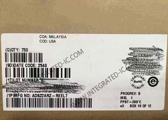 AD822ARZ Bộ khuếch đại thuật toán kép đầu vào FET công suất thấp với đầu ra Rail-to-Rail SOIC-8