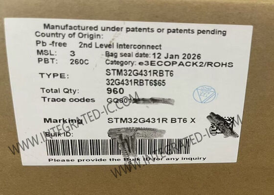 MCU ARM Cortex-M4F STM32G431RBT6 với Tốc độ 170MHz, Bộ nhớ Flash 128KB và Lõi đơn 32-Bit trong Vỏ LQFP64