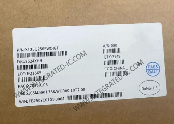 IC Chip Bộ nhớ Flash NOR nối tiếp 256Mbit XT25Q256FWOIGT với điện áp 1.65V ~ 2.0V trong gói WSON8 6x5mm