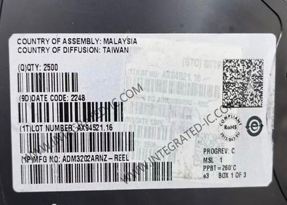 ADM3202ARNZ Vi mạch Tốc độ cao Giao diện RS232/V.28 2 kênh