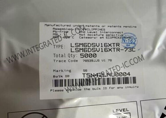 IC Cảm biến LSM6DSV16XTR Đơn vị Đo lường Quán tính 6 Trục Với Tích hợp Cảm biến
