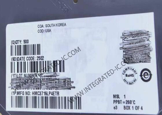 HMC3716LP4ETR Integrated Circuit Chip 10MHz To 1300MHz HBT Digital Phase Frequency Detector