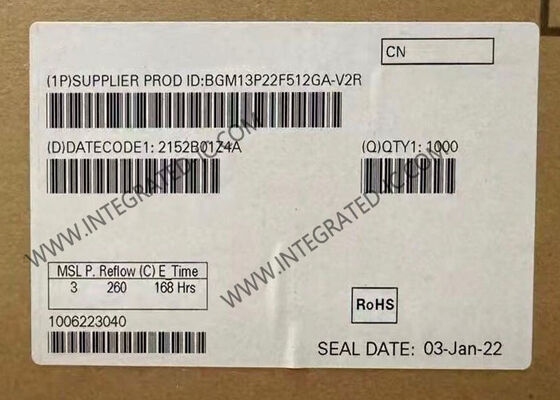 Module de communication sans fil BGM13P22F512GA-V2R BT Low Energy basé sur EFR32BG13