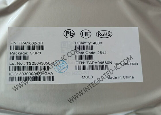 TPA1862-SR 40V 6MHz Bộ khuếch đại hoạt động không có xu hướng IC chip với đầu ra đường sắt-hạ sắt