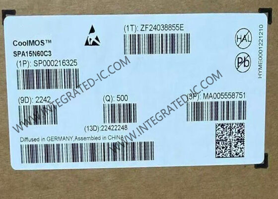 SPA15N60C3 CoolMOS TM Power Transistor với điện áp nguồn thoát 650V, dòng thoát liên tục 15A và kháng cự 280mOhm trong gói TO-220FP-3
