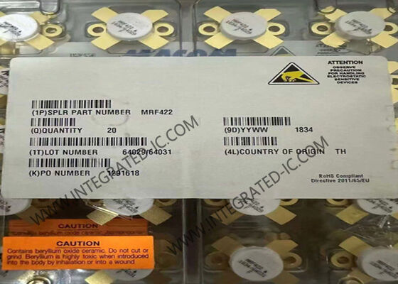 Transitor công suất RF lưỡng cực MRF422 150W 35V NPN Silicon cho Bộ khuếch đại tuyến tính 30 MHz