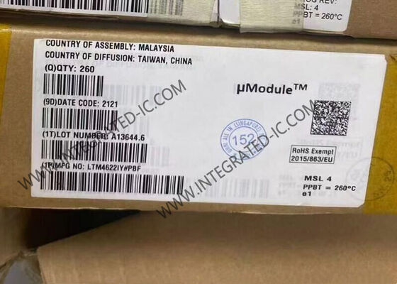 LTM4622IY Chip mạch tích hợp Đầu ra kép 2,5A Siêu mỏng Gói 1,82mm Bộ điều chỉnh DC/DC μModule với Phạm vi đầu vào rộng 3,6V đến 20V