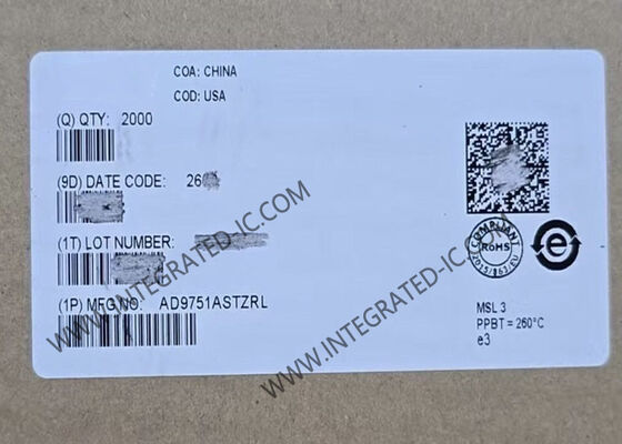 AD9751ASTZ Chip mạch tích hợp 10-Bit Digital To Analog Converter LQFP-48