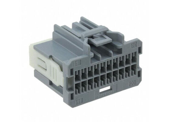 34729-0201 Đầu nối 20 VỊ TRÍ Hàng kép Vỏ cắm Stac64 màu xám