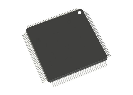IC Ethernet LAN9371-I/ZMX, Bộ chuyển mạch Ethernet Gigabit 6 cổng 100BASE-T1, trong gói TQFP 128 chân