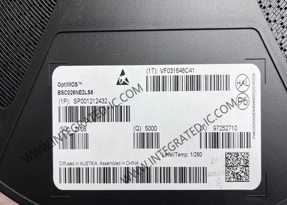 BSC026NE2LS5 Chip mạch tích hợp 25V OptiMOS TM 5 N-Channel Power-MOSFET Transistor với dòng chảy thoát nước 82A và kháng cự 4 mOhms