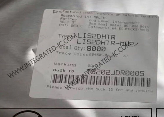 LIS2DHTR Gia tốc kế ba trục với giao diện kỹ thuật số I2C/SPI và dải đo ±2g/±4g/±8g/±16g