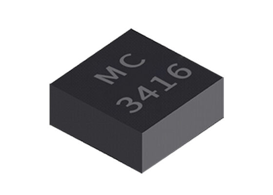 IC Cảm biến gia tốc 3 trục MC3416-P với dải đo ±16g, băng thông 128-1024Hz trong gói LGA-12