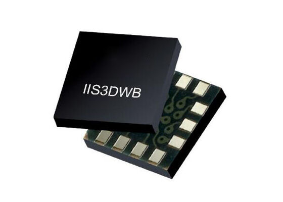 IC cảm biến IIS3DWB Cảm biến rung kỹ thuật số 3 trục với băng thông siêu rộng, độ ồn thấp và phạm vi nhiệt độ mở rộng