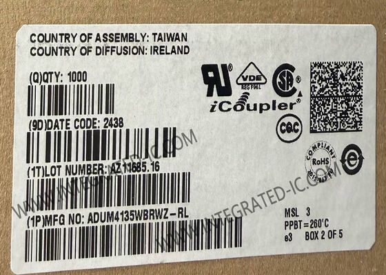 ADUM4135WBRWZ Chip mạch tích hợp 4.61A 5000Vrms Đài điều khiển cổng kênh duy nhất IC SOIC16