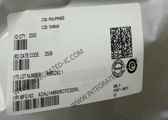 ADAU1466WBCPZ300RL Microcontroller MCU SigmaDSP Bộ xử lý âm thanh kỹ thuật số nhỏ gọn với bộ nhớ nội bộ mở rộng