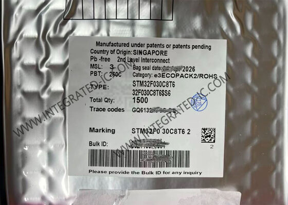 Vi điều khiển STM32F030C8T6 32-Bit với lõi ARM Cortex M0 48MHz và 39 chân I/O