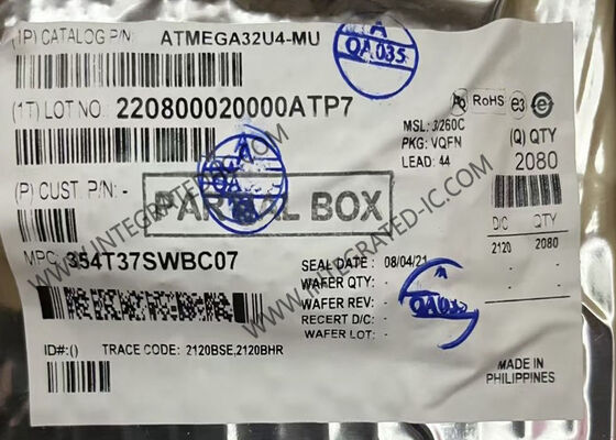 Chip mạch tích hợp 16MHz ATMEGA32U4-MU Chip vi điều khiển 8Bit Chip IC 44VQFN