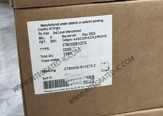 Bộ vi điều khiển nhúng MCU IC STM32G0B1CET6 512KB FLASH Gắn bề mặt
