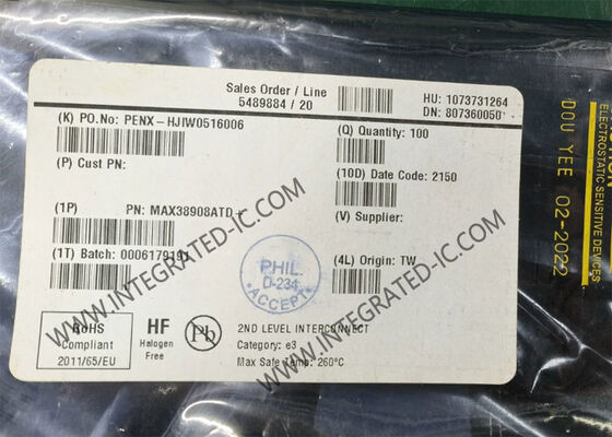 Chip mạch tích hợp MAX38908ATD 1 đầu ra 4A Bộ điều chỉnh điện áp tuyến tính 14-TDFN