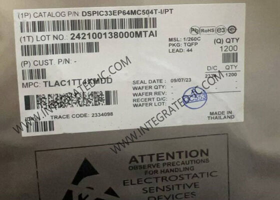 DSPIC33EP64MC504T-I/PT Microcontroller MCU 70MHz with 64 kB Program Memory and -40°C to 85°C Operating Temperature