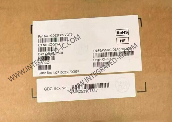 GD32F427VGT6 MCU 32 bit với 200MHz Arm Cortex-M4 cho màn hình đồ họa ở 2.6V đến 3.6V