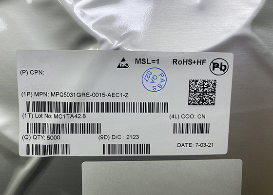Bộ điều khiển PD USB một cổng MPQ5031GRE-0015-AEC1-Z USB PD 3.0 MPQ5031 QFN20