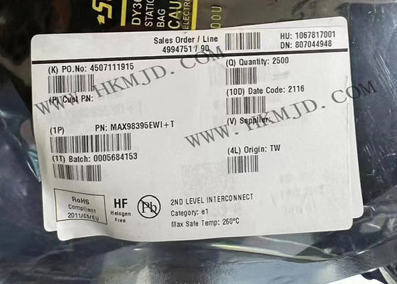 Bộ khuếch đại DG lớp đầu vào kỹ thuật số MAX98395EWI với công suất tĩnh cực thấp