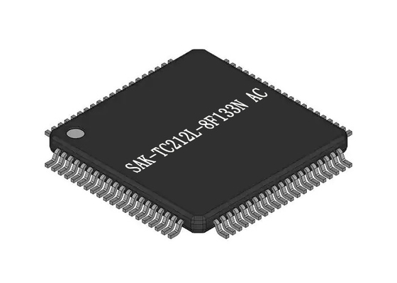 Tấm tiếp xúc 80-TQFP SAK-TC212L-8F133N Bộ vi điều khiển 32 bit AC - MCU