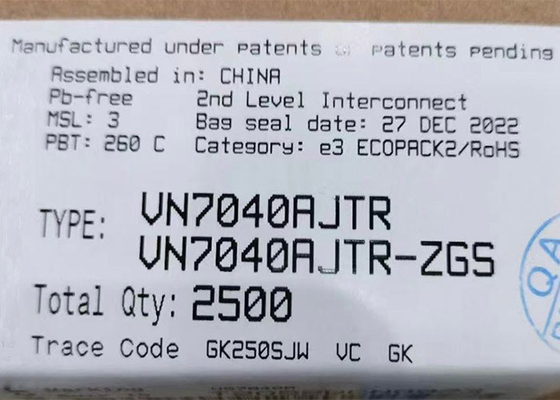 High Side VN7040AJTR Chip mạch tích hợp Trình điều khiển tải 24A IC Chip IC 40mOhm