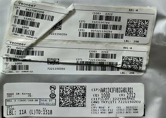 Bộ điều khiển bộ thu RF AWR1243FVBIGABLRQ1 Bộ thu FMCW đơn chip 161-TFBGA