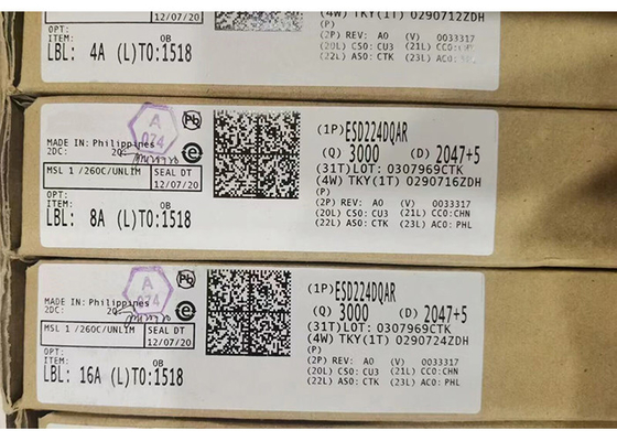Chip mạch tích hợp TVS Diodes ESD224DQAR 4 Thiết bị bảo vệ ESD 4 kênh có độ kẹp thấp