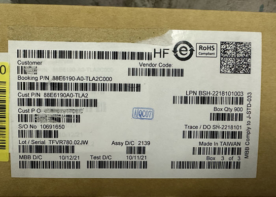 IC Ethernet 88E6190-A0-TLA2C000 Gói IC chuyển mạch Ethernet 11 cổng BGA