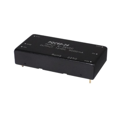 Chip mạch tích hợp PQC60-24-S15 60 W Output DC DC biến đổi